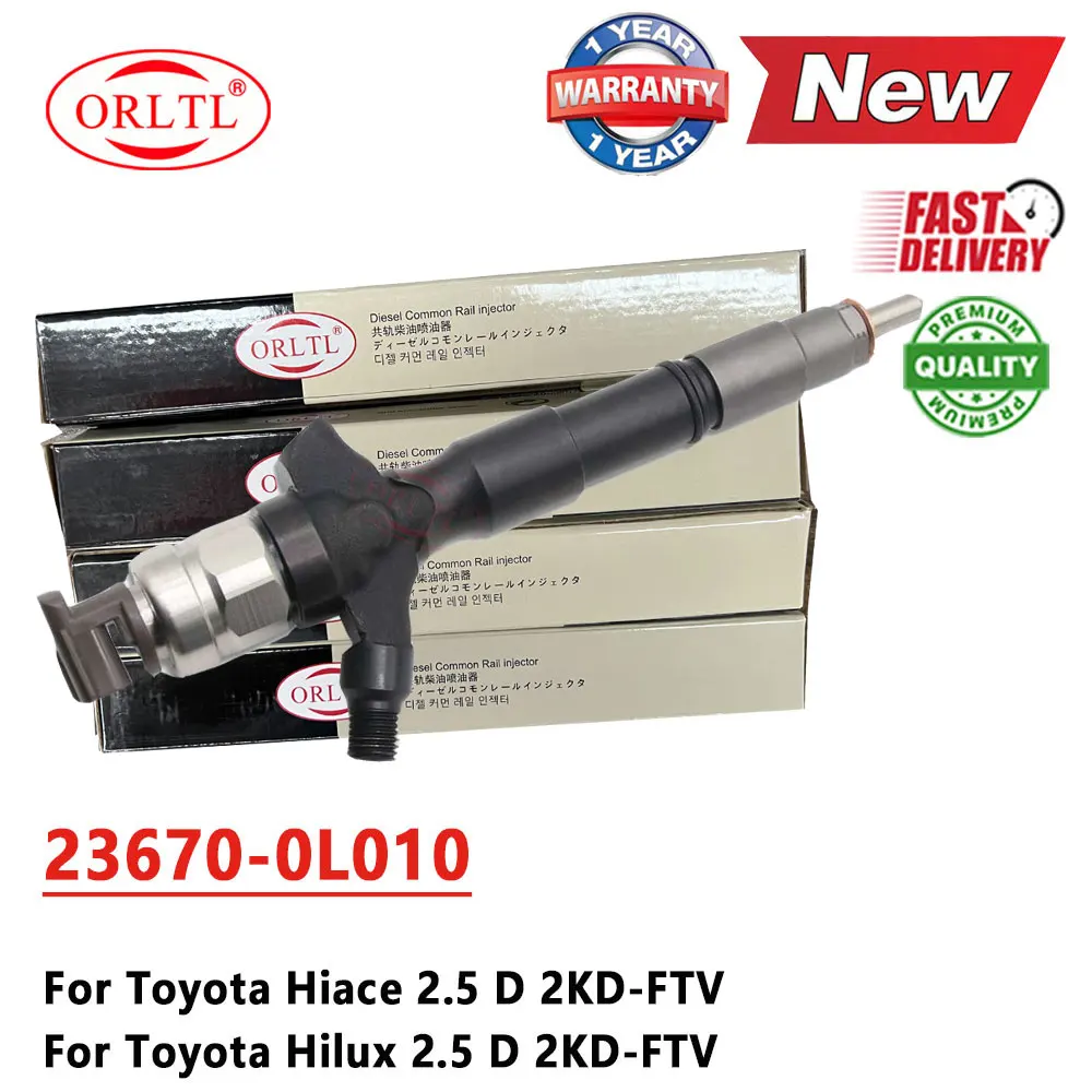 NEW 23670-0L010 Fuel Injector Nozzle 236700L010 Diesel Injector 23670-0L070 for Toyota Hiace Hilux 2.5 D 2KD-FTV
NEW 23670-0L010 Fuel Injector Nozzle 236700L010 Diesel Injector 23670-0L070 for Toyota Hiace Hilux 2.5 D 2KD-FTV