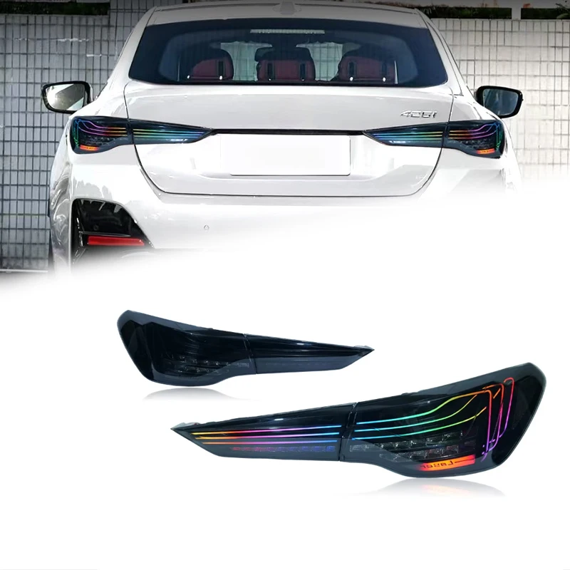 Фонари FT для BMW 4 серии M4 G22, RGB задние фонари 2020-2024, светодиодные задние фонари, динамические указатели поворота, комплект задних фонарей в сборе
Фонари FT для BMW 4 серии M4 G22, RGB задние фонари 2020-2024, светодиодные задние фонари, динамические указатели поворота, комплект задних фонарей в сборе