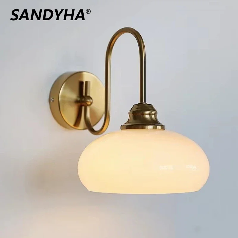 SANDYHA Nordic Style Iron Wall Lamp Glass Lampshade Design LED Light Living Room Bedroom Decoration Indoor Lighting Fixtures
SANDYHA Nordic Style Iron Wall Lamp Glass Lampshade Design LED Light Living Room Bedroom Decoration Indoor Lighting Fixtures