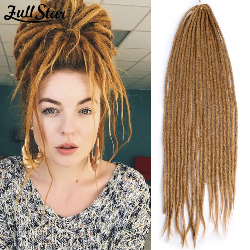 Full Star 24" Double End Dreadlocks Synthetic Hair Braiding Hair Extension Twist Crochet Braids Darling Hard Dreadlocs for Women
Full Star 24" Double End Dreadlocks Synthetic Hair Braiding Hair Extension Twist Crochet Braids Darling Hard Dreadlocs for Women