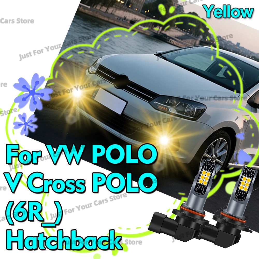 2x LED Fog Light Bulbs 3000K Yellow For VW POLO 5 V Cross POLO (6R_) Hatchback 2010 2011 2012 2013 2014 2015 2016 2017 2018-2022
2x LED Fog Light Bulbs 3000K Yellow For VW POLO 5 V Cross POLO (6R_) Hatchback 2010 2011 2012 2013 2014 2015 2016 2017 2018-2022