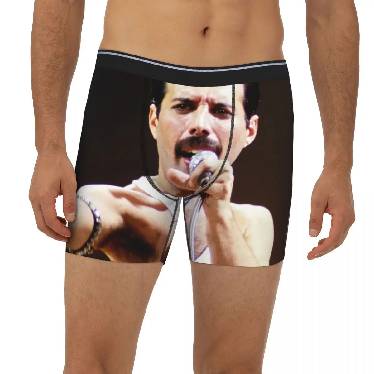 Queen Freddie Mercury Long Boxer Underpants Short Male Panties Ventilate Underwear for Homme Man Boyfriend Gift
Queen Freddie Mercury Long Boxer Underpants Short Male Panties Ventilate Underwear for Homme Man Boyfriend Gift