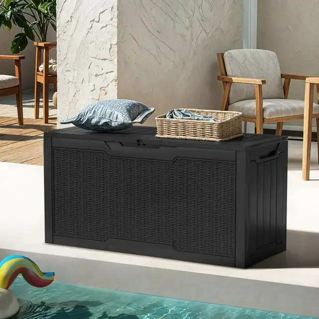 Uforic 80 Gallon Resin Deck Box,Outdoor Storage Box with Lockable lid for Patio Furniture, Waterproof,Black
Uforic 80 Gallon Resin Deck Box,Outdoor Storage Box with Lockable lid for Patio Furniture, Waterproof,Black