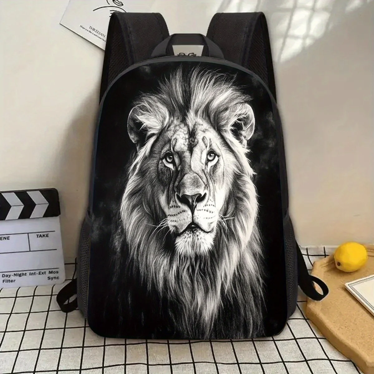 1 Black & White Lion Print 17 Laptop Backpack with Kettle Bag - Lightweight and Durable Unisex Travel Work Backpack
1 Black & White Lion Print 17 Laptop Backpack with Kettle Bag - Lightweight and Durable Unisex Travel Work Backpack