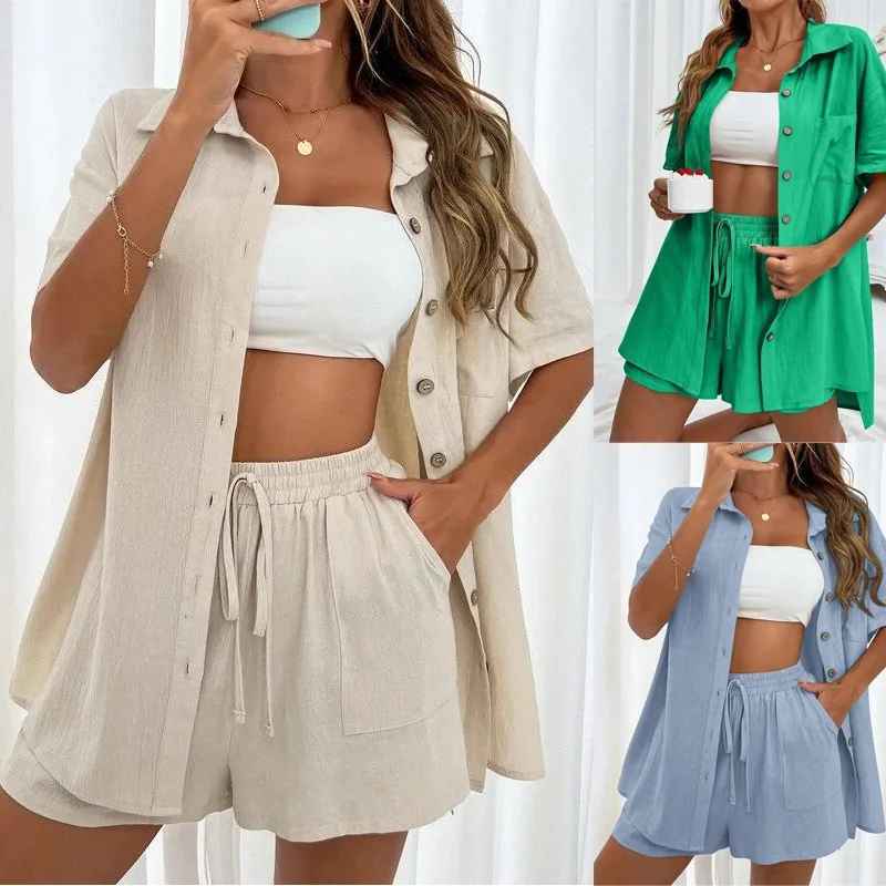 Faionable женский комплект из двух предметов, повседневный комплект irt orts, ансамбль из смеси хлопка с высокой талией, летняя коллекция для поездок на работу
Faionable женский комплект из двух предметов, повседневный комплект irt orts, ансамбль из смеси хлопка с высокой талией, летняя коллекция для поездок на работу