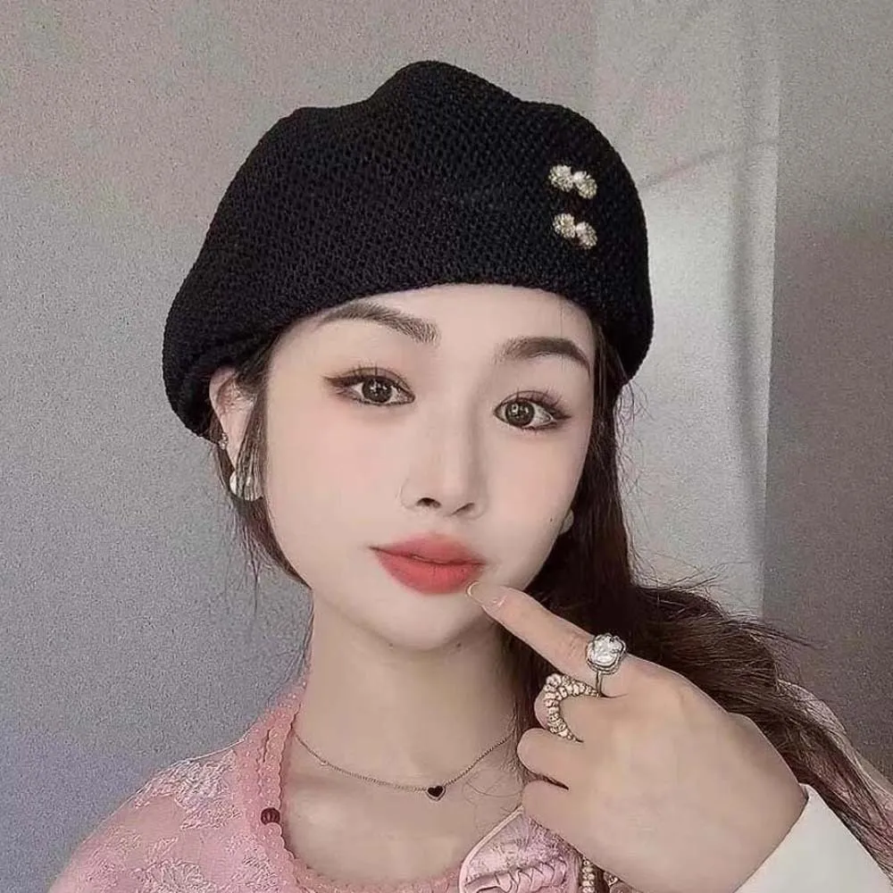 Solid Color Woven Sun Beret Cap Korean Style Big Head Circumference Hollow Out Forward Cap Sunscreen Polyester
Solid Color Woven Sun Beret Cap Korean Style Big Head Circumference Hollow Out Forward Cap Sunscreen Polyester