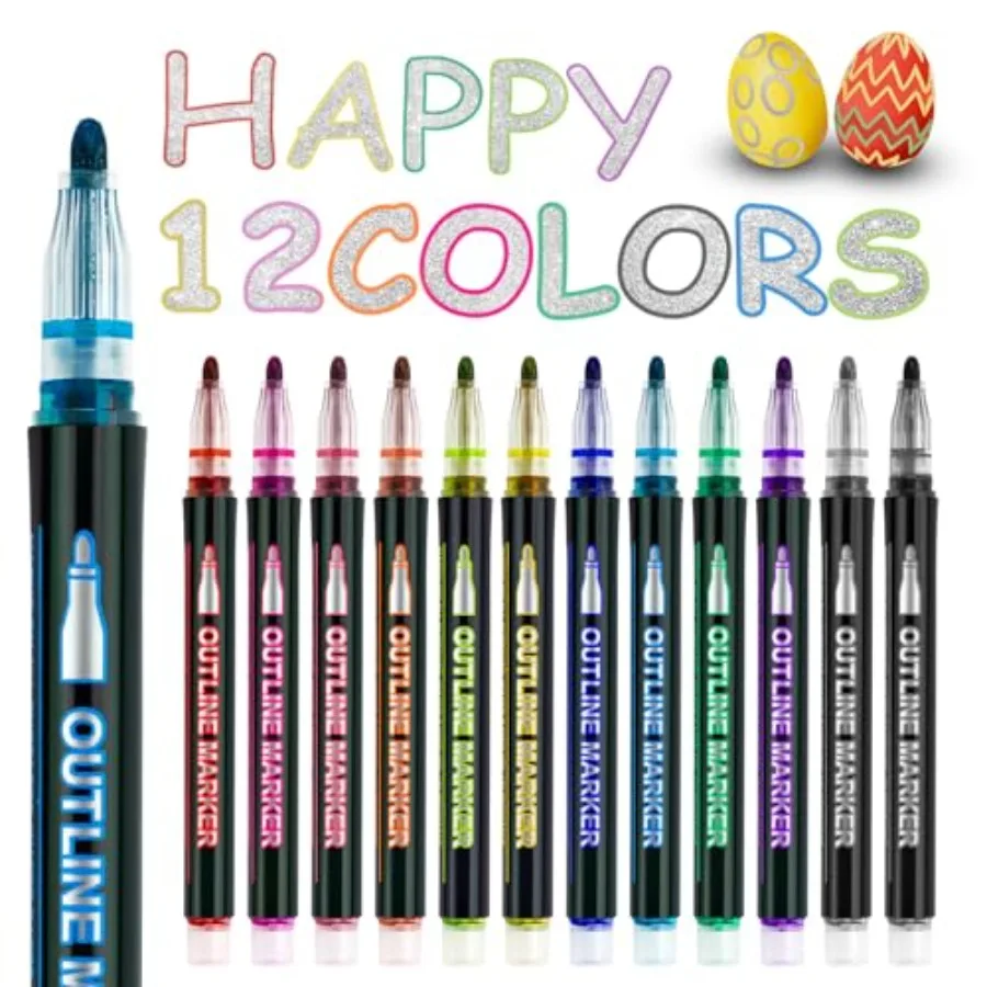 Art Supplies 12 Shimmer Markers Outline Pens, Teen Girl Girls Trendy Stuff, Art Supplies for 9-12, Chriatmas Stocking Stuffers
Art Supplies 12 Shimmer Markers Outline Pens, Teen Girl Girls Trendy Stuff, Art Supplies for 9-12, Chriatmas Stocking Stuffers