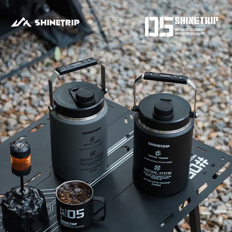 ShineTrip Outdoor 05 Series Large-Capacity Wide-Mouth Stainless Steel Vacuum Insulated Mug with Handle Outdoor Ice Bucket
ShineTrip Outdoor 05 Series Large-Capacity Wide-Mouth Stainless Steel Vacuum Insulated Mug with Handle Outdoor Ice Bucket