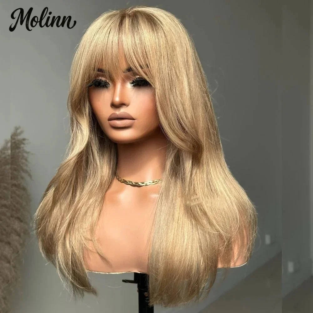 Honey Blonde Layered Lace Frontal Wig 13x4 HD Glueless PrePlucked Natural Straight Lace Wig Synthetic And Blend Lace Wig Cosplay
Honey Blonde Layered Lace Frontal Wig 13x4 HD Glueless PrePlucked Natural Straight Lace Wig Synthetic And Blend Lace Wig Cosplay