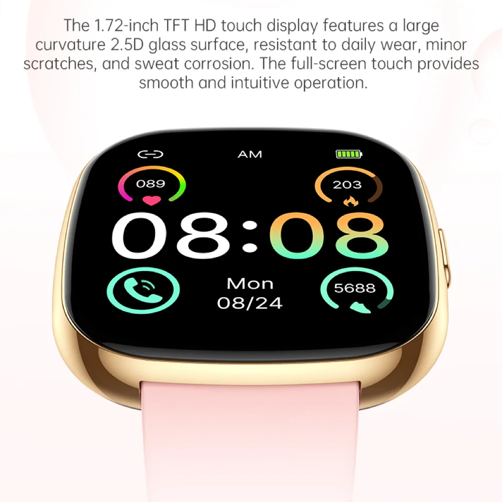 Водонепроницаемые умные часы для женщин с Bluetooth-вызовами, голосовым помощником, мониторингом сердечного ритма и сна, воспроизведением музыки, для спорта и фитнеса
Водонепроницаемые умные часы для женщин с Bluetooth-вызовами, голосовым помощником, мониторингом сердечного ритма и сна, воспроизведением музыки, для спорта и фитнеса