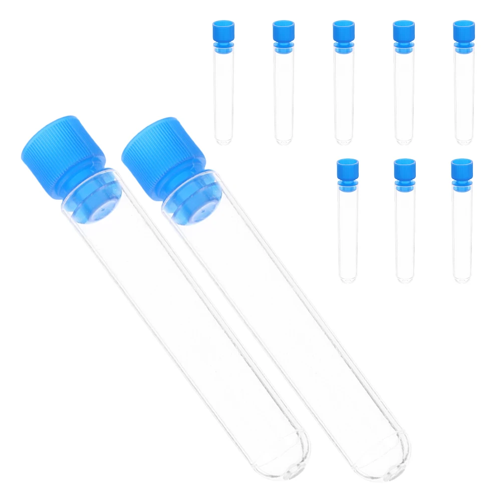 10 Pcs Test Tube with Cap Clear Plastic Tubes Caps for Children Mini Outer Diameter Leak Proof
10 Pcs Test Tube with Cap Clear Plastic Tubes Caps for Children Mini Outer Diameter Leak Proof