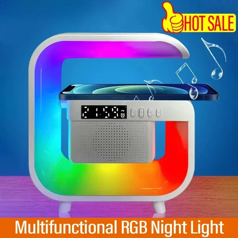 Многофункциональный RGB ночник VIKEFON с будильником, Bluetooth-динамиком и беспроводным зарядным устройством для iPhone, Samsung, Xiaomi
Многофункциональный RGB ночник VIKEFON с будильником, Bluetooth-динамиком и беспроводным зарядным устройством для iPhone, Samsung, Xiaomi