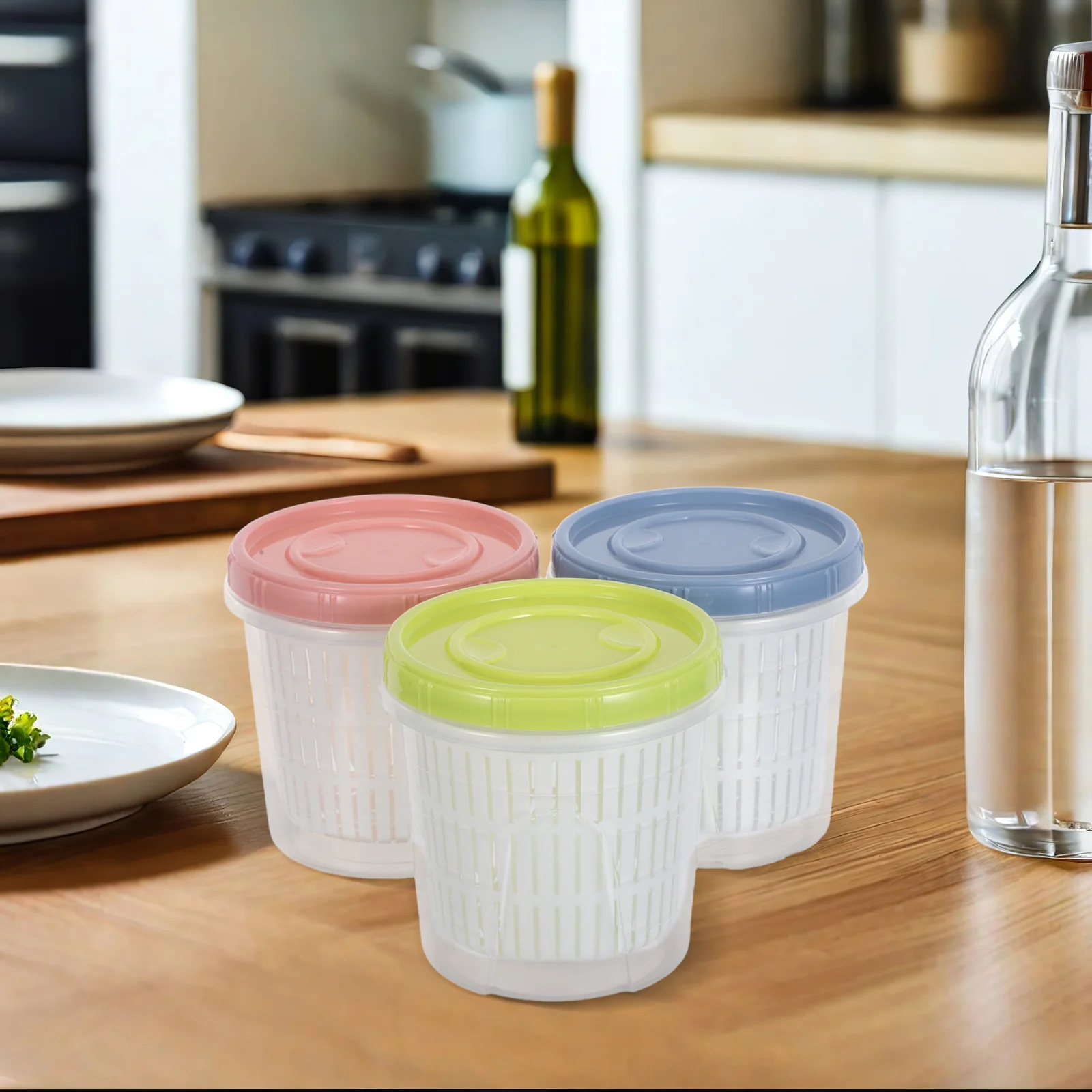 3Pcs Kimchi Fermentation Container Pickle Storage Box Transparent Airtight Lid Leak Proof Vegetable Keeper with Drain Basket
3Pcs Kimchi Fermentation Container Pickle Storage Box Transparent Airtight Lid Leak Proof Vegetable Keeper with Drain Basket