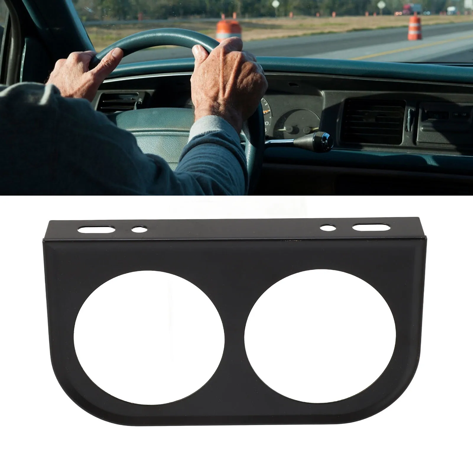 2 Hole Gauge Panel Gauge 2‑1/16 Inch 52MM Universal Metal Car Meter Mount Instrument Panel Black
2 Hole Gauge Panel Gauge 2‑1/16 Inch 52MM Universal Metal Car Meter Mount Instrument Panel Black