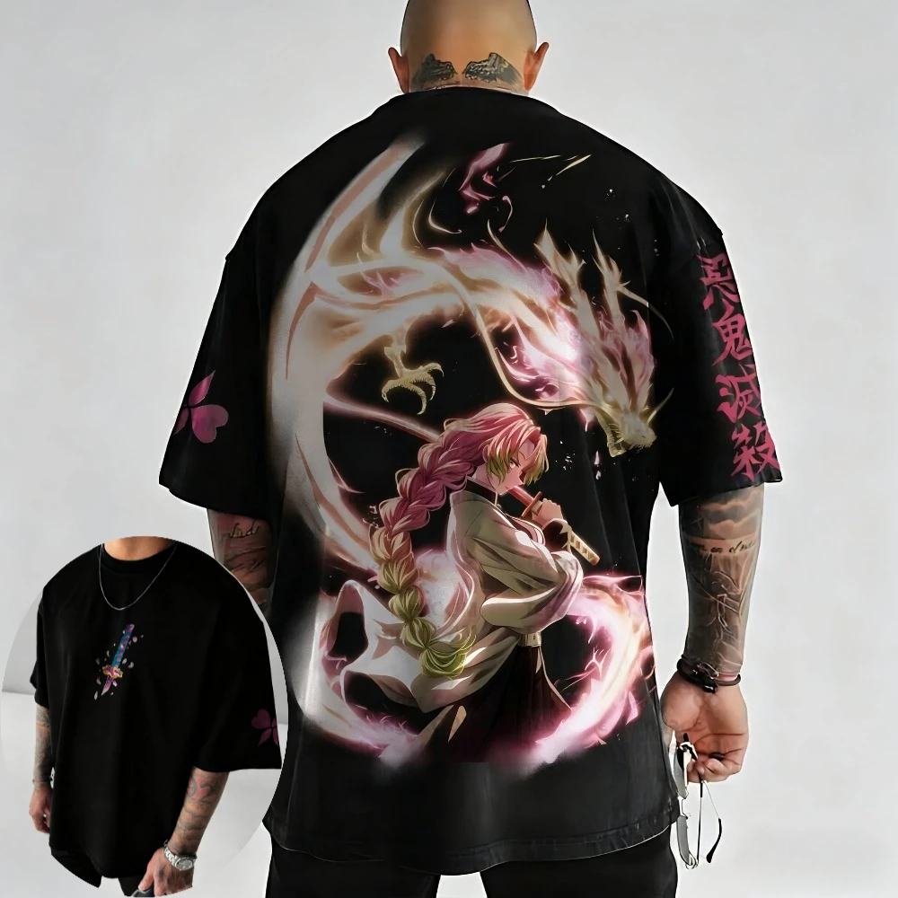 Demon Slayer Men's T-shirt Mitsuri Kanroji Summer Anime Tee Spring and Autumn Boys Niche Short-sleeved Parent-child Wear
Demon Slayer Men's T-shirt Mitsuri Kanroji Summer Anime Tee Spring and Autumn Boys Niche Short-sleeved Parent-child Wear