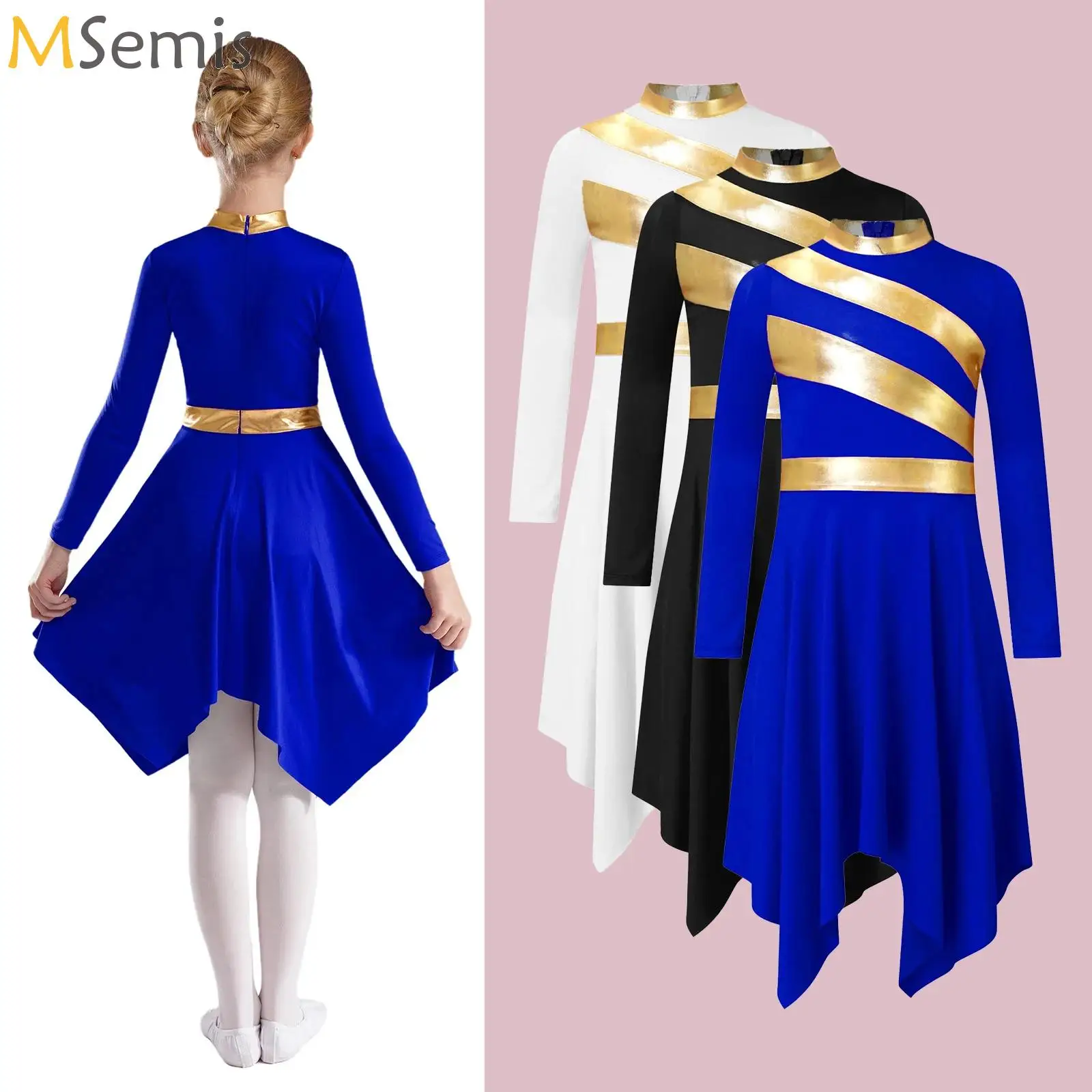 Kids Girls Ballet Praise Dance Dress Long Sleeve Modern Lyrical Celebration of Spirit Church Worship Robe Performance Costume
Kids Girls Ballet Praise Dance Dress Long Sleeve Modern Lyrical Celebration of Spirit Church Worship Robe Performance Costume
