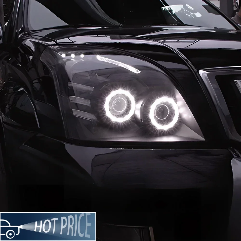 Для Toyota Prado 2004-2009 Высококачественные светодиодные автомобильные фары в стиле ангельских глаз, аксессуары для линз проектора, автомобильные передние фонари в сборе
Для Toyota Prado 2004-2009 Высококачественные светодиодные автомобильные фары в стиле ангельских глаз, аксессуары для линз проектора, автомобильные передние фонари в сборе