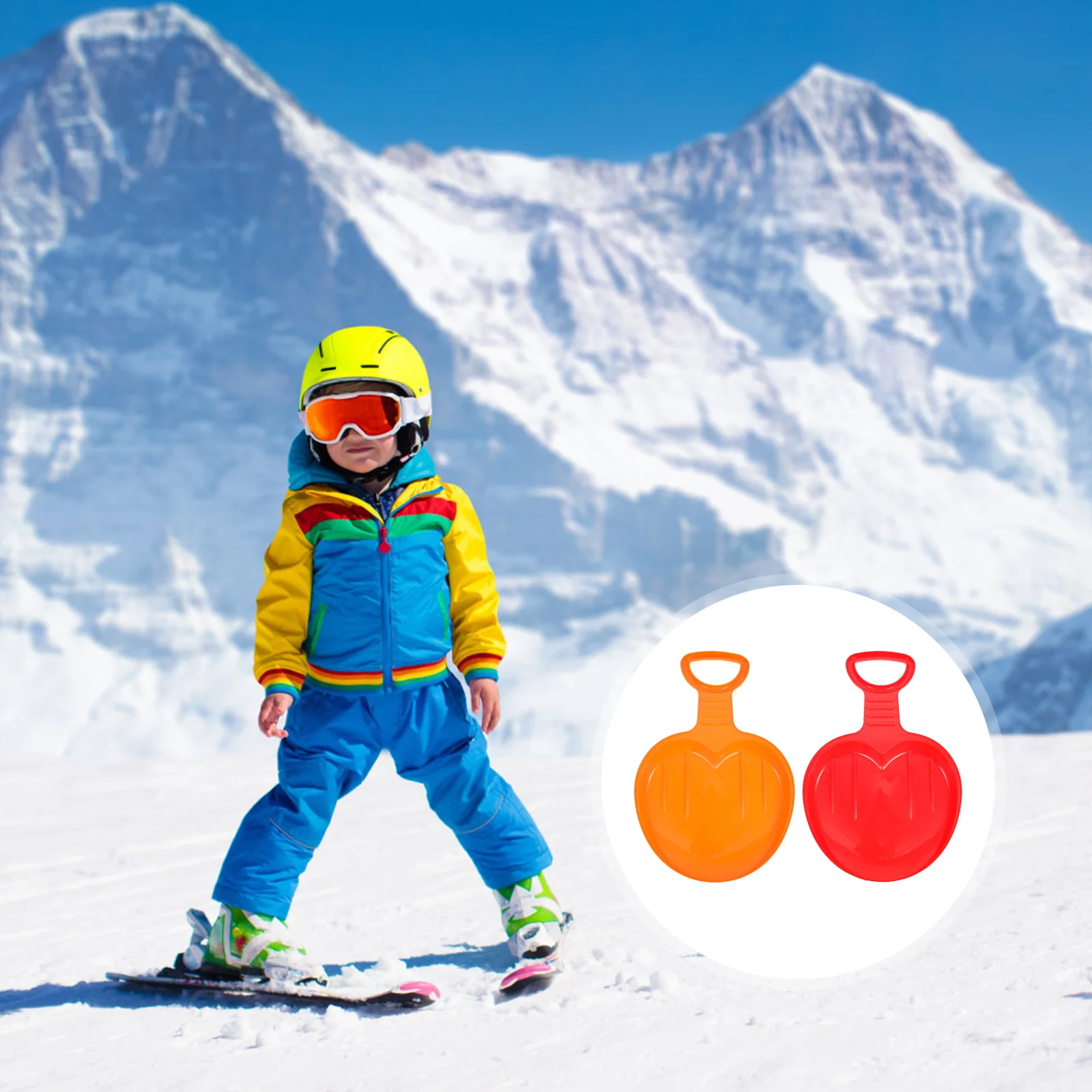 2Pcs Ski Board Toys Durable Lightweight Plastic Snow Sleds for Kids Adults Beginner Sliding on Snow Grass Sand
2Pcs Ski Board Toys Durable Lightweight Plastic Snow Sleds for Kids Adults Beginner Sliding on Snow Grass Sand