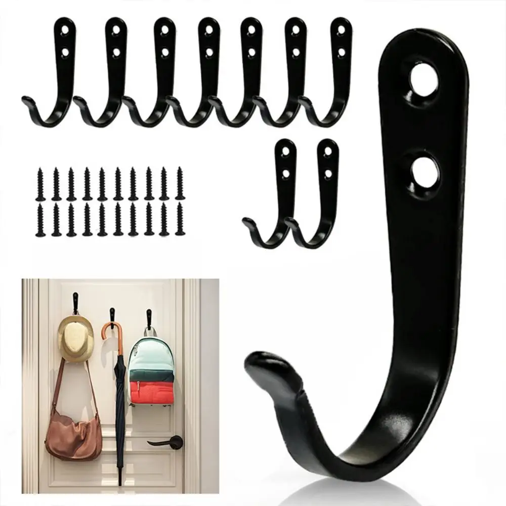 10Pcs Retro Style Wall Mounted Coat Hooks Metal Household Clothes Storage Rack Screw Installation Iron Coat Single Hanger
10Pcs Retro Style Wall Mounted Coat Hooks Metal Household Clothes Storage Rack Screw Installation Iron Coat Single Hanger