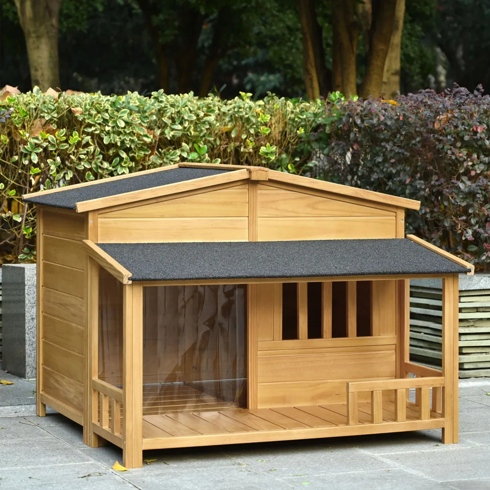 Dog House Wooden Durable Dog House 47.2" Pet Kennel Weatherproof Dog Hideaway For Small Medium Large Dogs
Dog House Wooden Durable Dog House 47.2" Pet Kennel Weatherproof Dog Hideaway For Small Medium Large Dogs