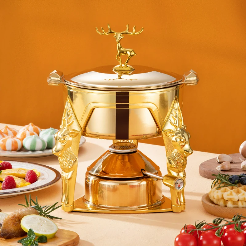 304 Stainless Steel Light Luxury Commercial Single Hot Pot Cooking Pot Golden Small Hot Pot Gas Household Chinese Hotpots
304 Stainless Steel Light Luxury Commercial Single Hot Pot Cooking Pot Golden Small Hot Pot Gas Household Chinese Hotpots