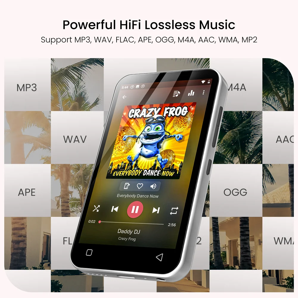 Android Reproductor MP3 Player Bluetooth Speakers & WiFi,Support Spotify Premium Account, Dac, Radio, Hifi Music Player 
Android Reproductor MP3 Player Bluetooth Speakers & WiFi,Support Spotify Premium Account, Dac, Radio, Hifi Music Player