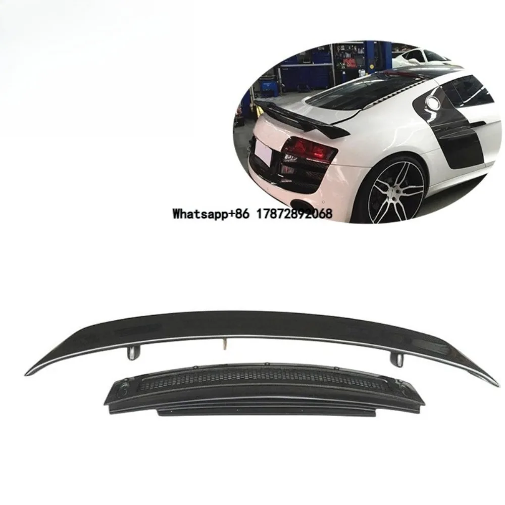 GT Style Carbon Fiber Rear Spoiler GT Wing with Base Panel Plate for R8 V8 V10 Coupe 09-15
GT Style Carbon Fiber Rear Spoiler GT Wing with Base Panel Plate for R8 V8 V10 Coupe 09-15