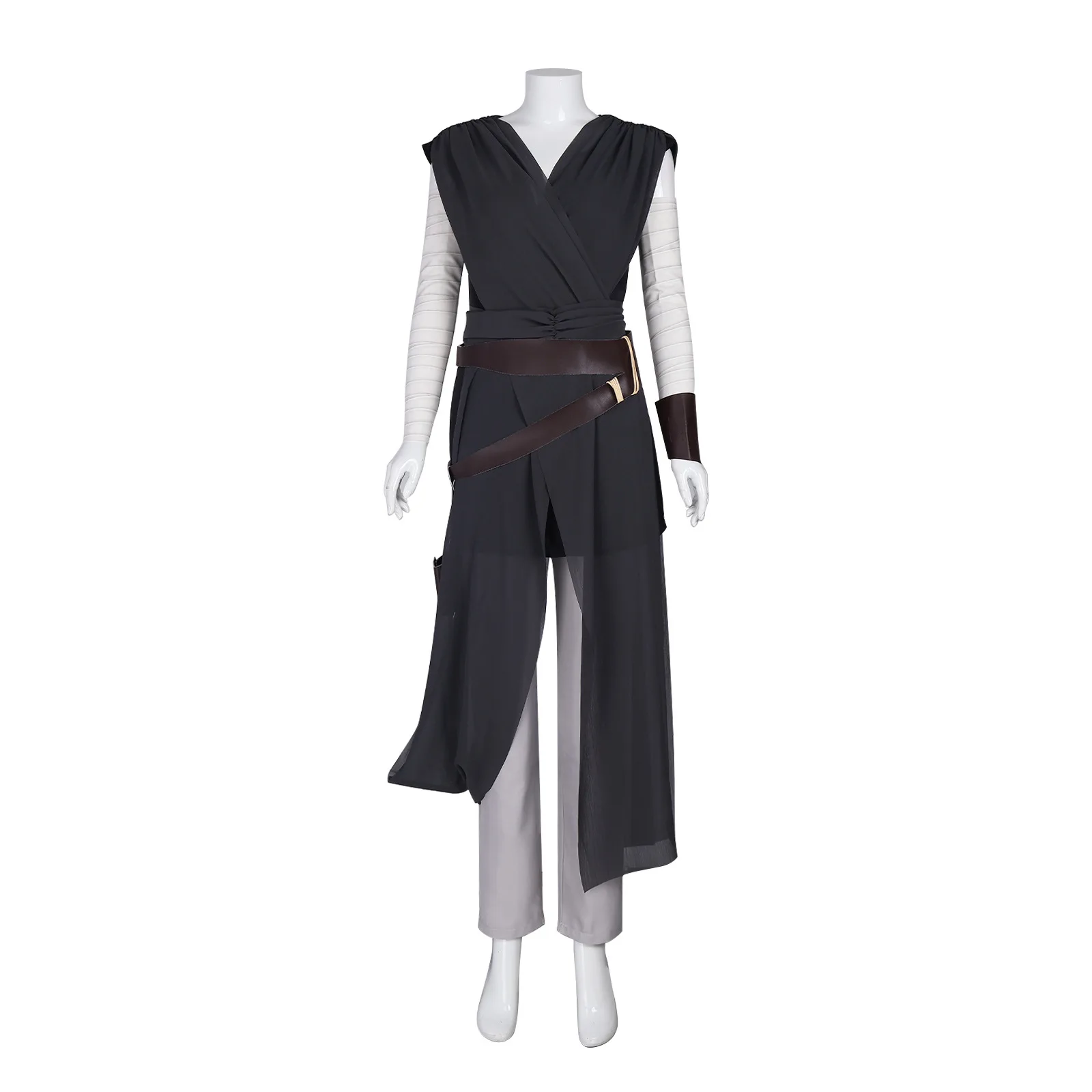 Movie Rey Cosplay Costume Halloween Carnival Party Stage Show Suit Black Top Pants Set Uniform for Adult
Movie Rey Cosplay Costume Halloween Carnival Party Stage Show Suit Black Top Pants Set Uniform for Adult