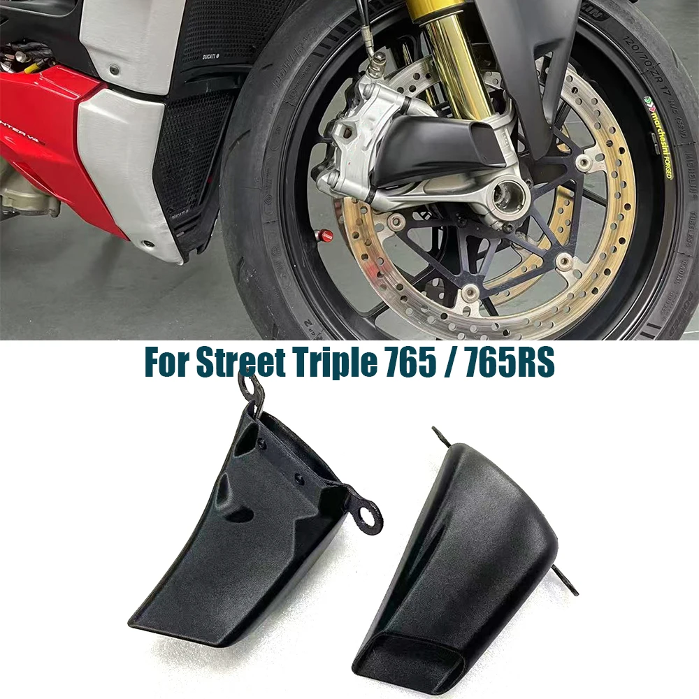 For Street Triple 765 / 765RS abs material Motorcycle Front Caliper Radiator Cover Air Ducts Brake Cooling Mounting