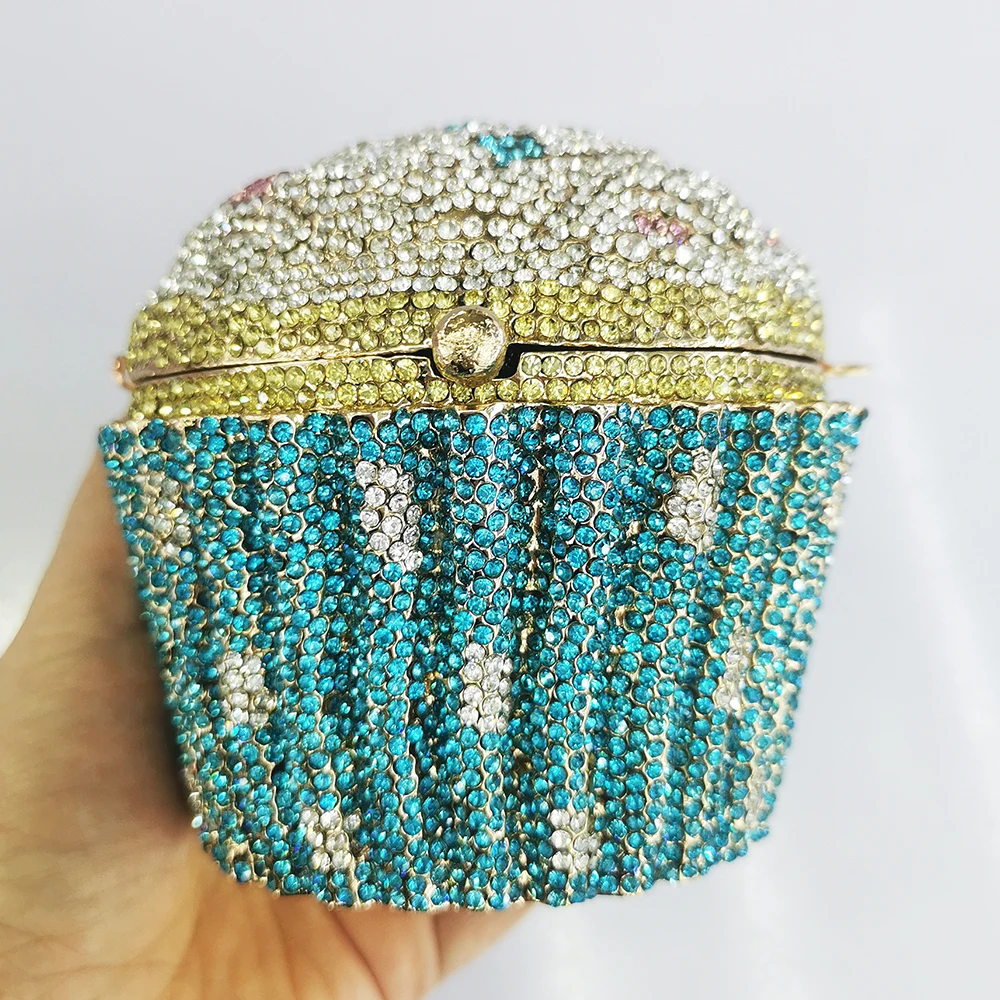 New ArrivalBlue Women Mini Cupcake Evening Bag Party Prom Clutches WHTUOHENG Crystal Bridal Purses Wedding Handbags Diamond Bags
New ArrivalBlue Women Mini Cupcake Evening Bag Party Prom Clutches WHTUOHENG Crystal Bridal Purses Wedding Handbags Diamond Bags