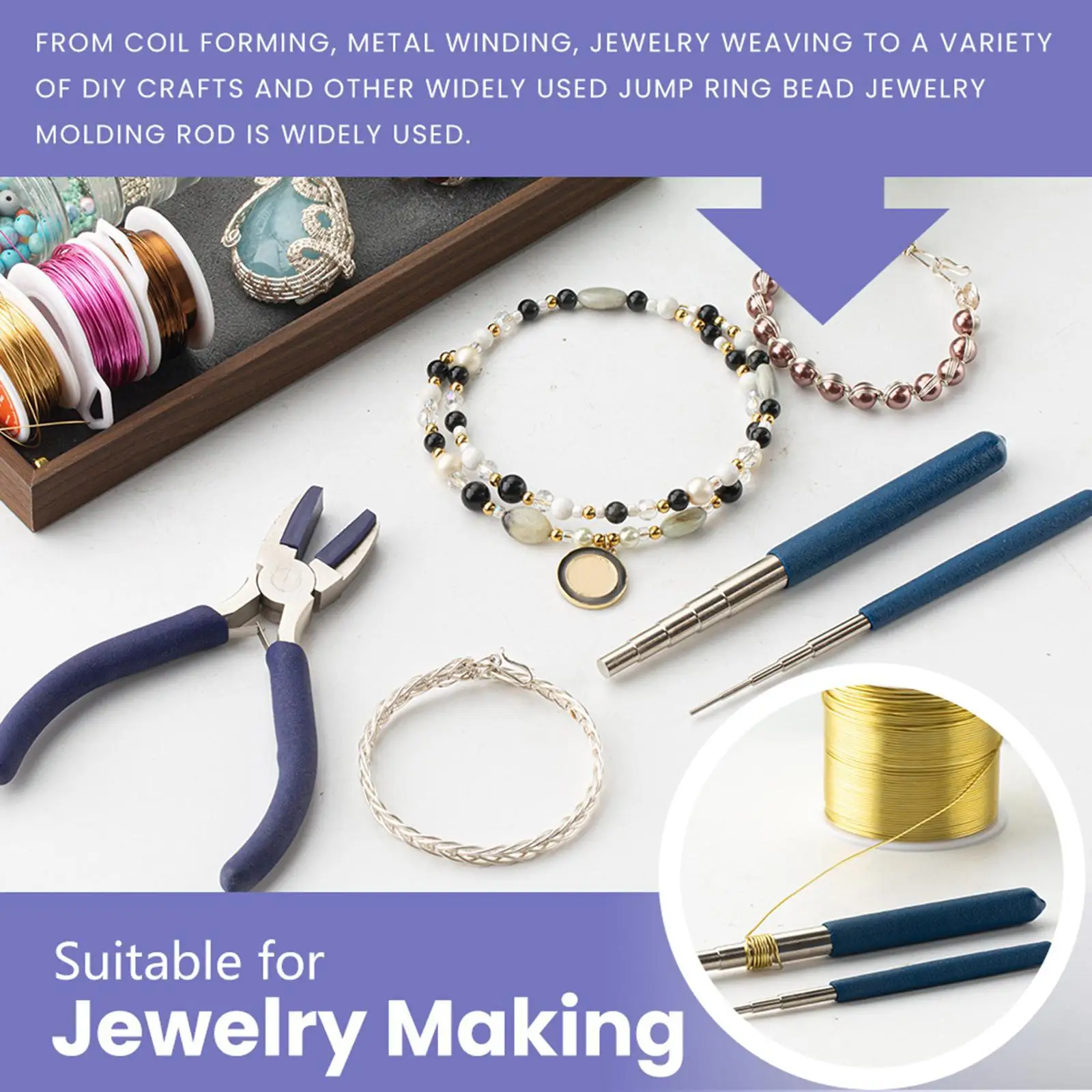 DIY Jewelry Making Tools Jewelry Pliers for Necklaces Crafting Projects
DIY Jewelry Making Tools Jewelry Pliers for Necklaces Crafting Projects