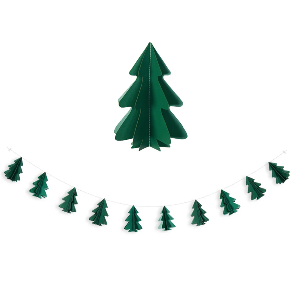 3D Christmas Tree Banner Garland Dark Cardboard Eco Friendly Holiday Party Hanging Decorations Xmas
3D Christmas Tree Banner Garland Dark Cardboard Eco Friendly Holiday Party Hanging Decorations Xmas