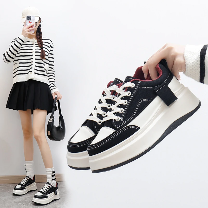 2025 New Spring and Autumn White Shoes New Korean Ins Female Students Thick Soled Height Increasing Sneaker ,women Board Shoes
2025 New Spring and Autumn White Shoes New Korean Ins Female Students Thick Soled Height Increasing Sneaker ,women Board Shoes
