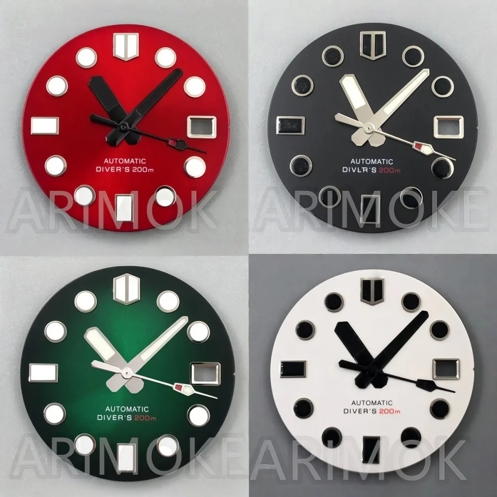 LARIMOKER 29mm Dial Red Green Sunburst dial fit NH35 movement for Mens Watch Accessories set Date Dial
LARIMOKER 29mm Dial Red Green Sunburst dial fit NH35 movement for Mens Watch Accessories set Date Dial