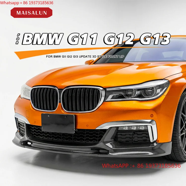 For 3D Style Carbon Fiber Front Lip for bmw 7 Series G11 G12 Bumper Lip Car Tuning Accessories Bodykit
For 3D Style Carbon Fiber Front Lip for bmw 7 Series G11 G12 Bumper Lip Car Tuning Accessories Bodykit