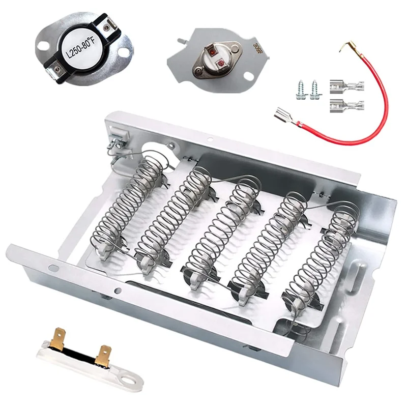 279838 Dryer Heating Elements 279816 Thermal Cut-Off Fuse Kit 3392519 Dryer Thermal Fuse Repair Kit for Whirlpool Dryer
279838 Dryer Heating Elements 279816 Thermal Cut-Off Fuse Kit 3392519 Dryer Thermal Fuse Repair Kit for Whirlpool Dryer