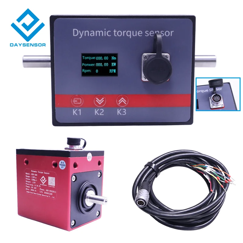 2026 New 10Nm Torque Transducer 50Nm 100Nm Square Drive Rotary Torque Measurement Speed Dynamic Rotary Torsion Sensor
2026 New 10Nm Torque Transducer 50Nm 100Nm Square Drive Rotary Torque Measurement Speed Dynamic Rotary Torsion Sensor
