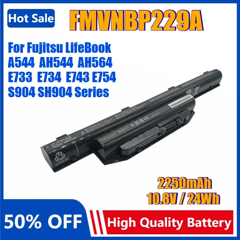 24Wh 2250mAh FMVNBP229A Laptop Battery for Fujitsu LifeBook A544 AH544 AH564 E733 E734 E743 E754 S904 SH904 Series FMVNBP235
24Wh 2250mAh FMVNBP229A Laptop Battery for Fujitsu LifeBook A544 AH544 AH564 E733 E734 E743 E754 S904 SH904 Series FMVNBP235