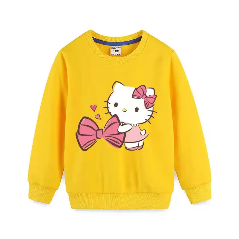 Hello Kitty New Children's Clothing Long-sleeved Sweater Boys And Girls Cotton Comfortable Tops Baby Round Neck Bottoming Shirt
Hello Kitty New Children's Clothing Long-sleeved Sweater Boys And Girls Cotton Comfortable Tops Baby Round Neck Bottoming Shirt