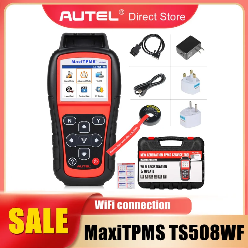 Autel MaxiTPMS TS508WF TPMS Tool Duel Frequency 315mhz and 433mhz Support WiFi Connection
Autel MaxiTPMS TS508WF TPMS Tool Duel Frequency 315mhz and 433mhz Support WiFi Connection