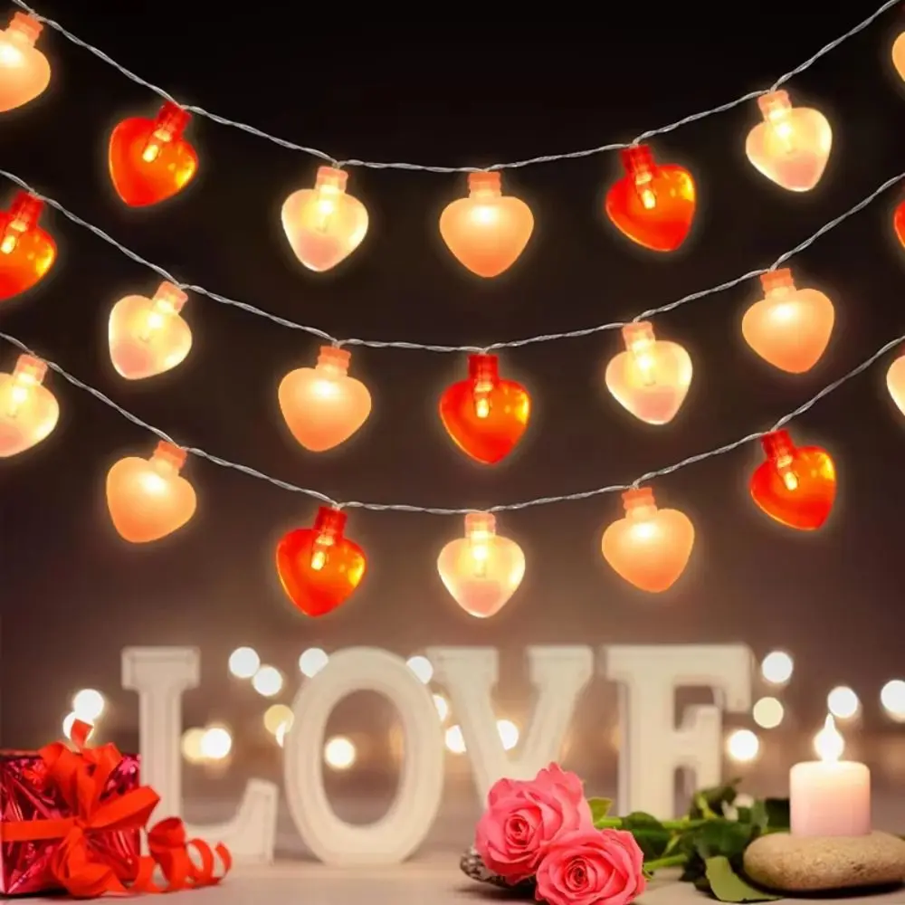 Battery Operated Heart Shaped LED String Lights LED Lights Heart Shape Design Heart String Lights Valentine's Romantic
Battery Operated Heart Shaped LED String Lights LED Lights Heart Shape Design Heart String Lights Valentine's Romantic