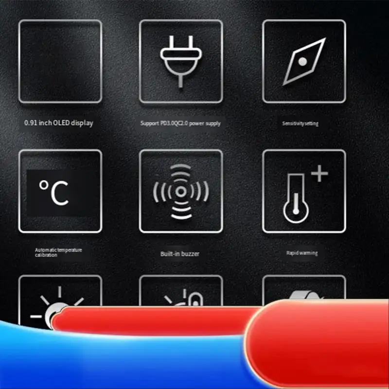 Для RC2 паяльника OLED HD дисплей умная постоянная температура для TS/T12 паяльные жала Lron для FPV Drone-X65A
Для RC2 паяльника OLED HD дисплей умная постоянная температура для TS/T12 паяльные жала Lron для FPV Drone-X65A