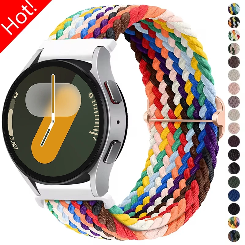 20mm 22mm Nylon Braided Strap for Samsung Galaxy Watch 7 6 5 4 40mm 44mm 6Classic 43mm 47mm Watch Solo Loop Band for Amazfit Bip
20mm 22mm Nylon Braided Strap for Samsung Galaxy Watch 7 6 5 4 40mm 44mm 6Classic 43mm 47mm Watch Solo Loop Band for Amazfit Bip
