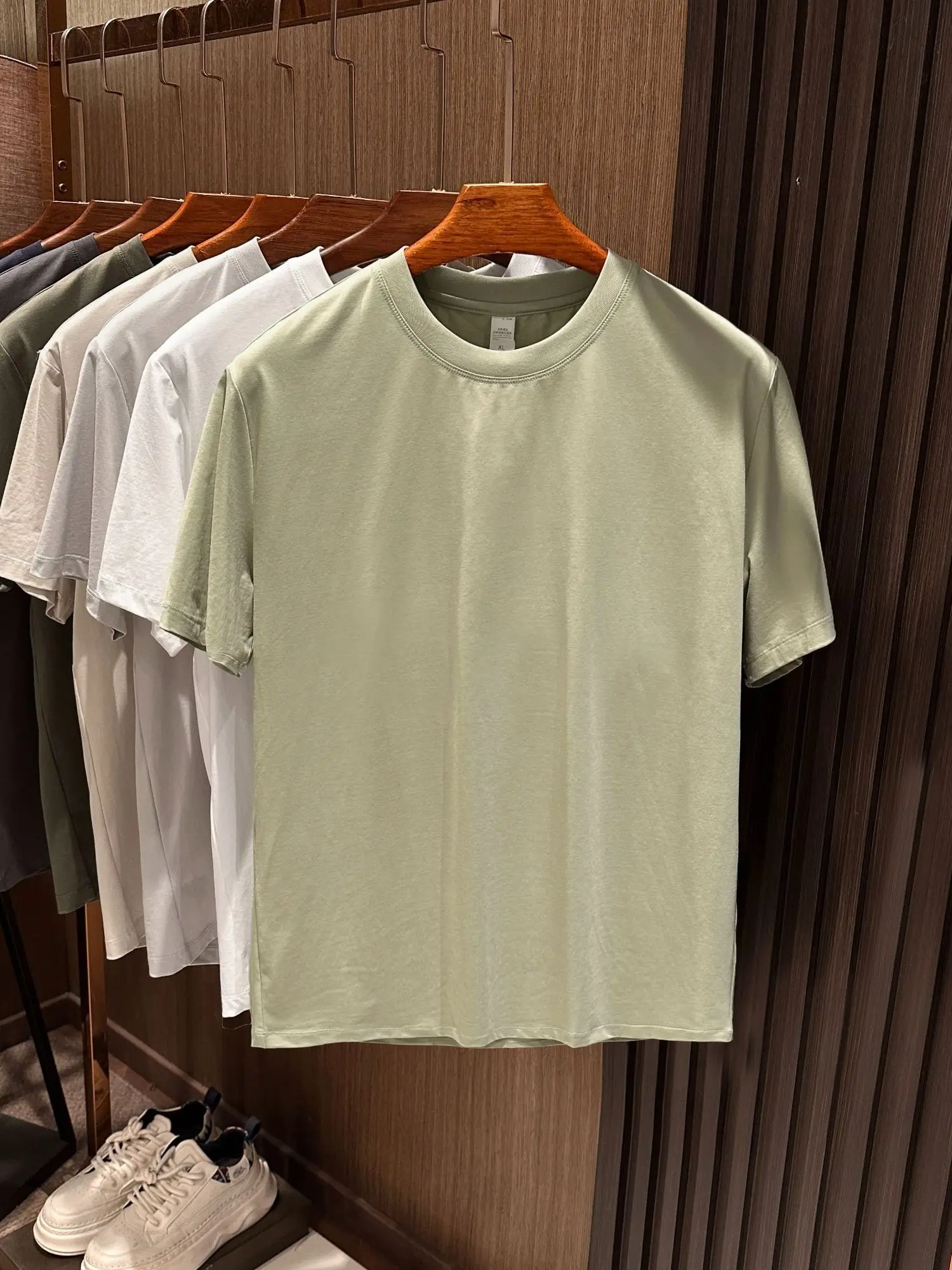 Cool Comfortable round Neck Short Sleeve T-Shirt Bamboo Fiber Blend Premium Color Summer New Men's High End T-Shirt
Cool Comfortable round Neck Short Sleeve T-Shirt Bamboo Fiber Blend Premium Color Summer New Men's High End T-Shirt