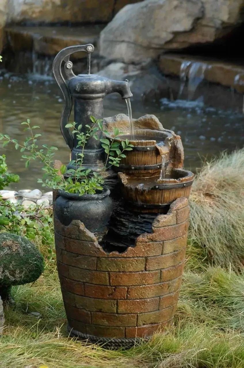 Каскадный водный фонтан Glenville с насосом
Каскадный водный фонтан Glenville с насосом