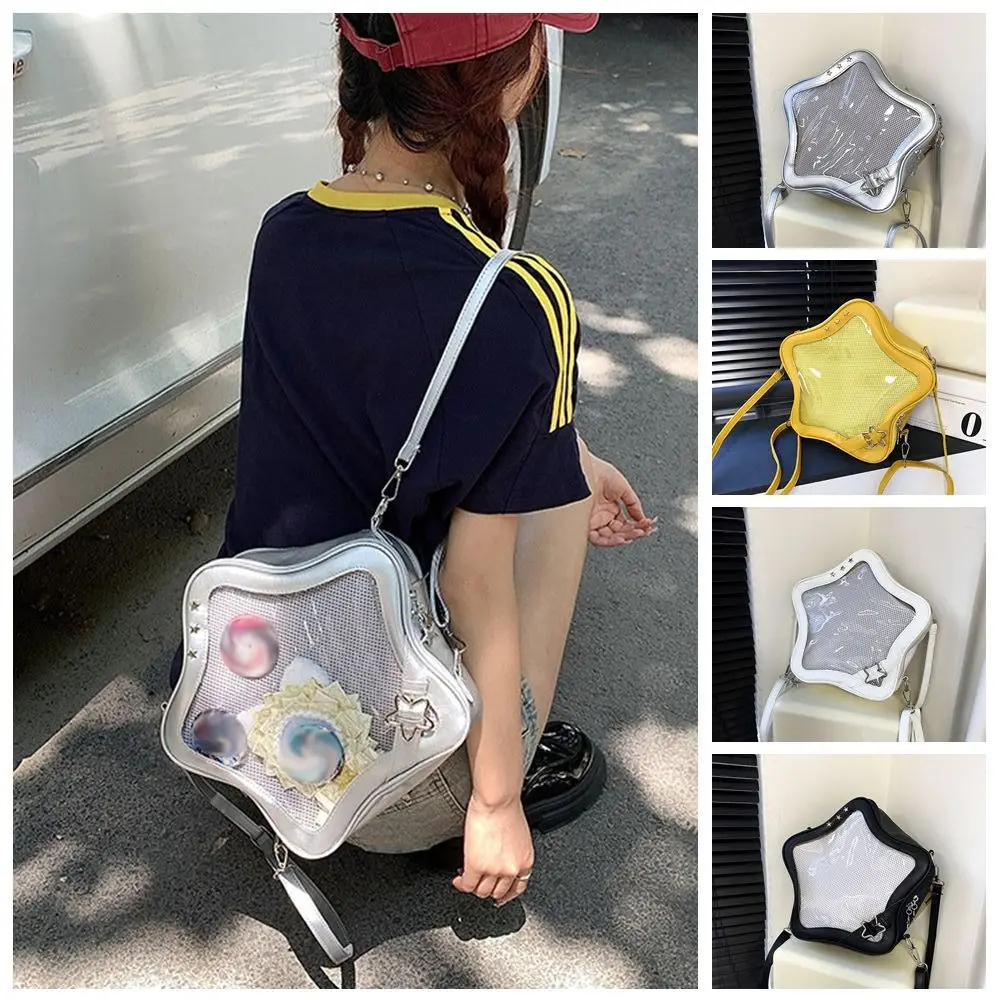 Creative Zipper Bag Star Ita Bag Silver Pendant Transparent Pocket Small Item Bag Wallet Fashion Backpacks Children
Creative Zipper Bag Star Ita Bag Silver Pendant Transparent Pocket Small Item Bag Wallet Fashion Backpacks Children