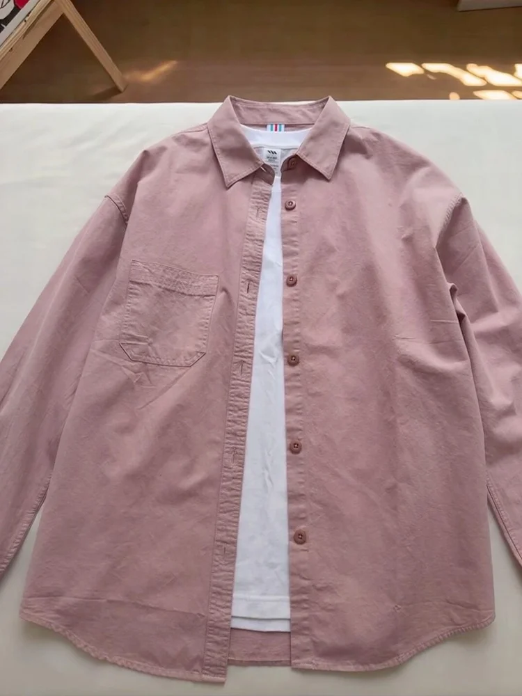 Розовая мужская рабочая одежда из чистого хлопка irt Long Sve Waed Cotton Casual Sle, осеннее новое поступление, пальто премиум-класса на пуговицах
Розовая мужская рабочая одежда из чистого хлопка irt Long Sve Waed Cotton Casual Sle, осеннее новое поступление, пальто премиум-класса на пуговицах