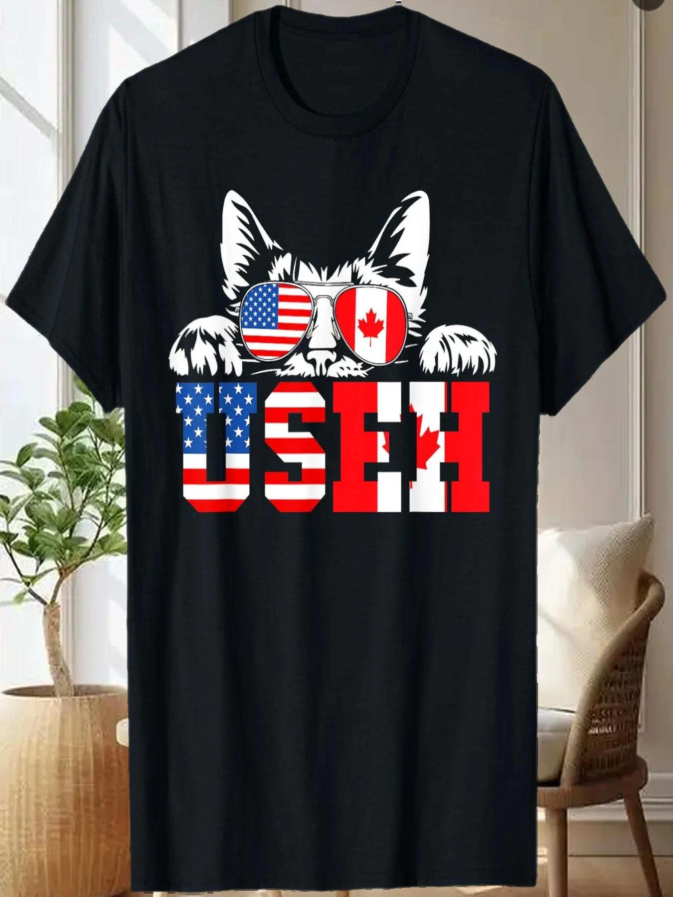 Funny Cat Lover Maple Leaf Canadian & USA Flag Canada Day T-Shirt
Funny Cat Lover Maple Leaf Canadian & USA Flag Canada Day T-Shirt
