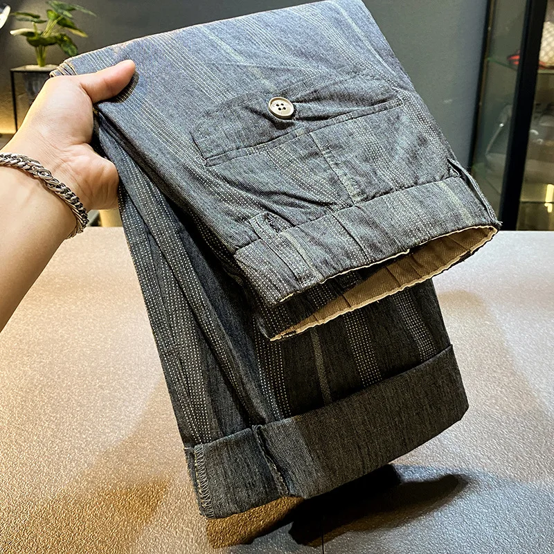 Summer thin black striped pants men's loose sports trendy brand cool workwear casual
Summer thin black striped pants men's loose sports trendy brand cool workwear casual