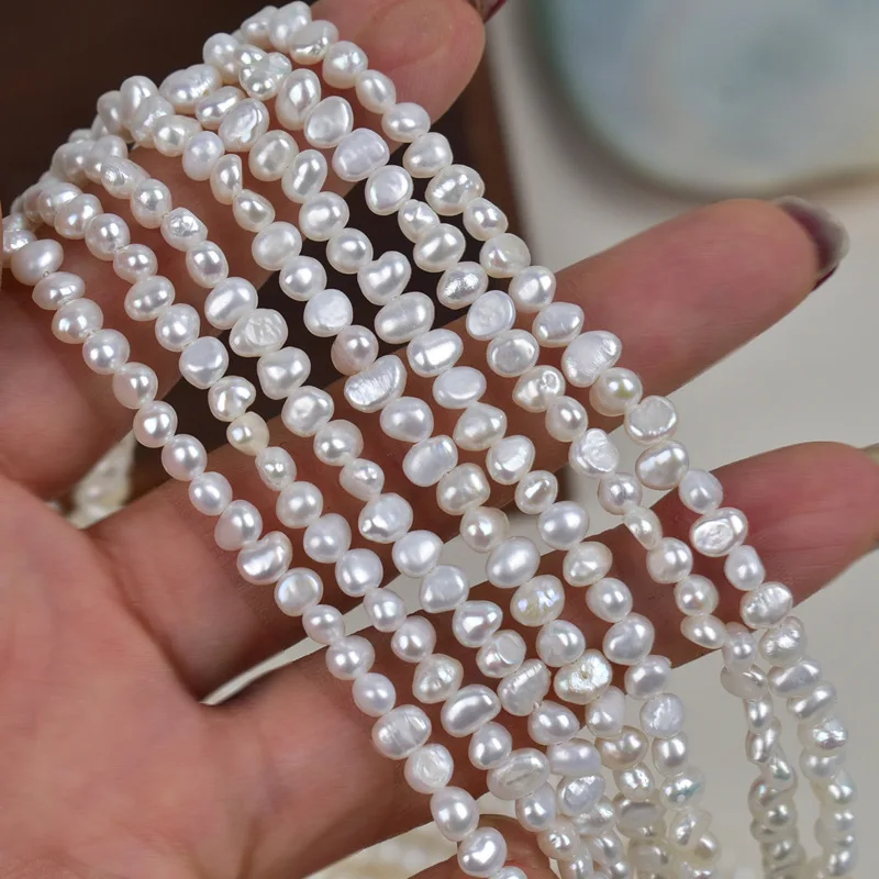 Dainashi 4-5mm Baroque Freshwater Pearl Beads 39cm DIY for Women Necklaces Bracelet Jewelry Gift 2026 New Arrivals
Dainashi 4-5mm Baroque Freshwater Pearl Beads 39cm DIY for Women Necklaces Bracelet Jewelry Gift 2026 New Arrivals